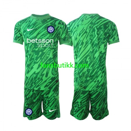 Fotballdrakt Inter Milan Keeper Barn Hjemmetrøye 2024-2025 Kortermet